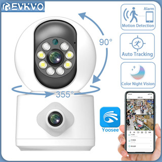 Evkvo กล้องวงจรปิดไร้สาย 4K 8MP IP PTZ WIFI มองเห็นที่มืด มองเห็นที่มืด สองทาง มองเห็นที่มืด เพื่อความปลอดภัยของกล้องวงจรปิด มอนิเตอร์เด็กทารกในร่ม NVR