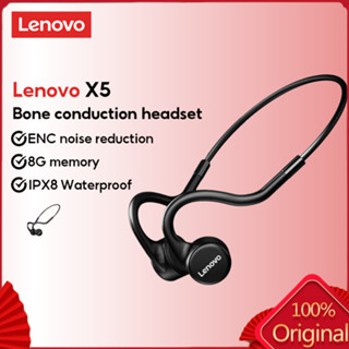 Lenovo X5 หูฟังบลูทูธไร้สาย IPX8 8GB ในตัว กันน้ํา สําหรับเครื่องเล่นเพลง MP3