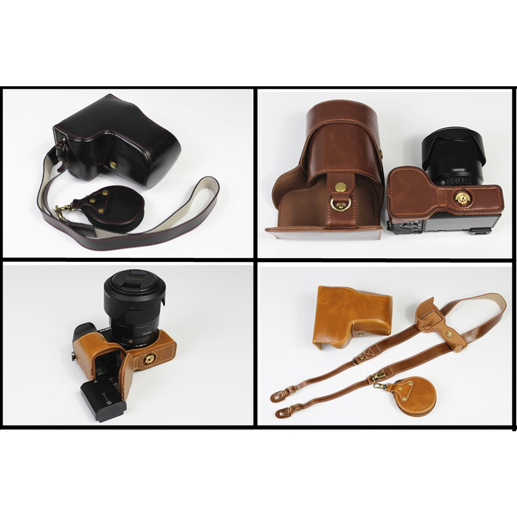 เหมาะสําหรับ Sony ilce-6600 เคสหนังป้องกันกล้อง a6600 กระเป๋ากล้องไมโครเดี่ยว a6600 เชลล์