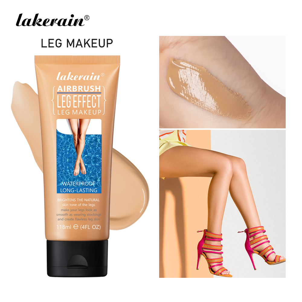 Lakerain Leg Makeup Lotion, แต่งหน้าขาและร่างกายสําหรับ Tattoo Cover Up , กันน้ํายาวนาน