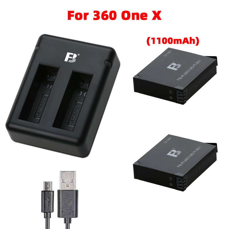 เครื่องชาร์จแบตเตอรี่สำหรับ Insta360 One X (1100mAh) อุปกรณ์เสริมสำหรับเปลี่ยนแบตเตอรี่