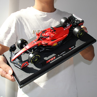 Bburago 1:18 2023 F1 Ferrari SF23 #16 Charles Leclerc #55 โมเดลรถยนต์ Carlos Sainz Formula Racing F1-75 SF21 SF1000 W07 ของเล่นสําหรับเด็ก