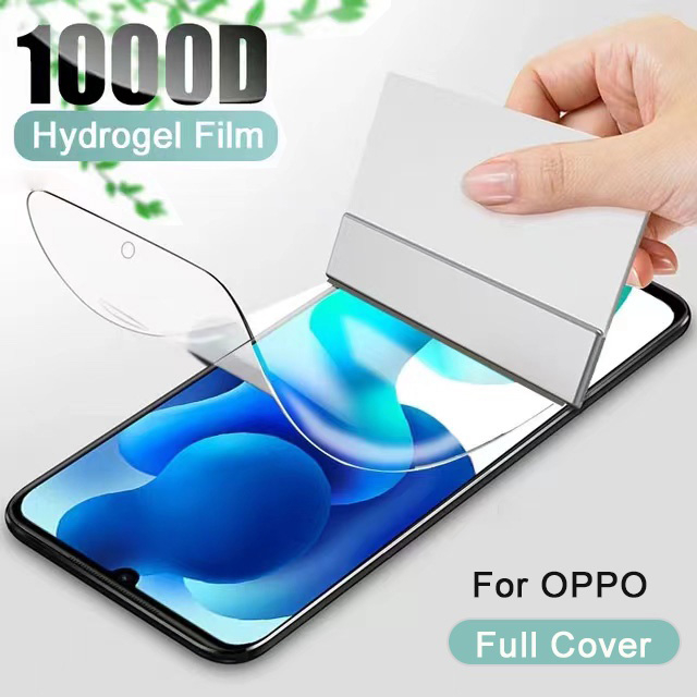 ฟิล์มไฮโดรเจลกันรอย แบบเต็มจอ ขอบโค้ง สำหรับ OPPO Reno 15 Pro 5G 15F 15C 14 14F 13 13F 12 12F 11 11F 10 + 8T 4G 8 8z 7 7z 6z 6 5 4 3 2 2z 2F