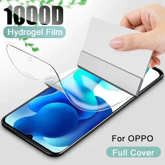 ฟิล์มไฮโดรเจลกันรอย แบบเต็มจอ ขอบโค้ง สำหรับ OPPO Reno 15 Pro 5G 15F 15C 14 14F 13 13F 12 12F 11 11F 10 + 8T 4G 8 8z 7 7z 6z 6 5 4 3 2 2z 2F