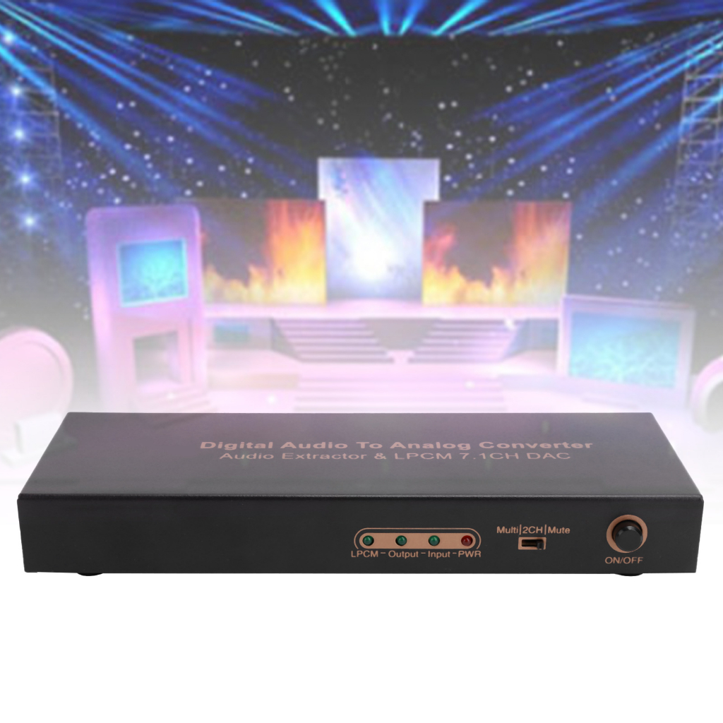 อะแดปเตอร์แปลงเสียงดิจิตอล Dressit Hd Multimedia Interface 4k Video Converter Lpcm 7 . 1 Ch