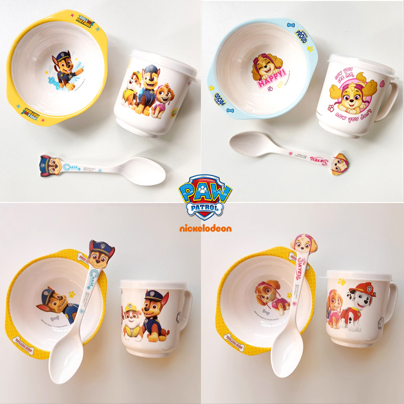 ช้อน ลายการ์ตูน Paw Patrol สําหรับเด็ก ถ้วยเมลามีนเด็ก ชามข้าวเด็กลายการ์ตูน