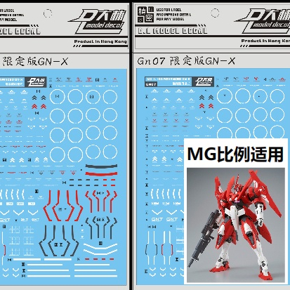 Dalin DL MG 1/100 MG GN-X GNX รูปลอกสไลด์น้ํา