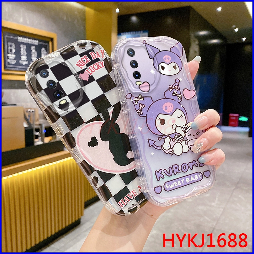 เคส Vivo Y12S Y20 20S G V2026 V2029 V2043 V2048 Y12A Y20SG เคสโทรศัพท์มือถือซิลิโคน tpu ใส ลายการ์ตูนครีม แฟชั่น สําหรับ