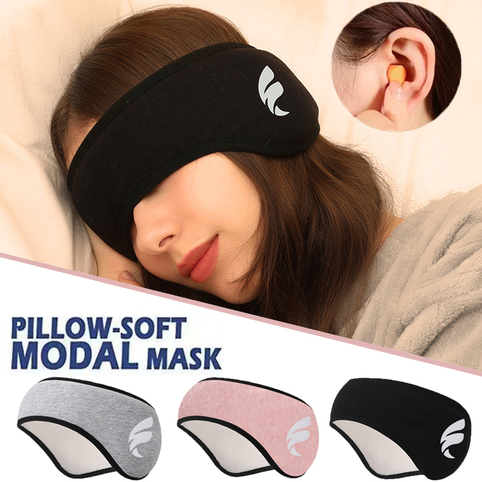 หน้ากากปิดตานอนหลับ ผ้าฝ้าย ป้องกันเสียงรบกวน สําหรับผู้ชาย และผู้หญิง