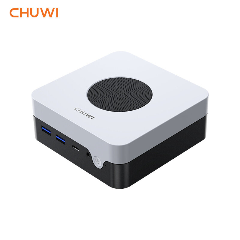 Chuwi LarkBox X Mini PC Windows10 โปรเซสเซอร์คอมพิวเตอร์ตั้งโต๊ะ ขนาดเล็ก พร้อม Intel Alder Lake N100 12GB LPDDR4 512GB SSD WIFI6 ขยายได้ 2TB บลูทูธ Wi