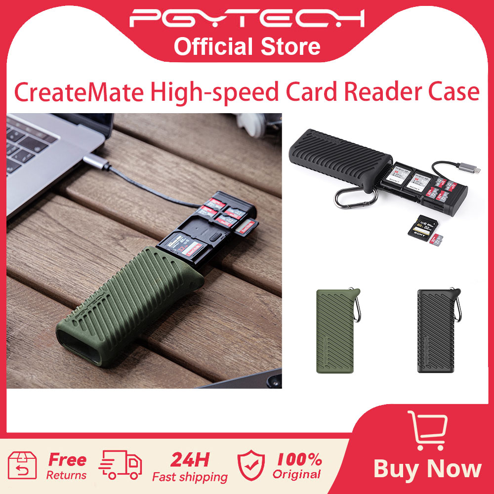 【ร้านค้าอย่างเป็นทางการ】PGYTECH ตัวอ่านการ์ดแบบหลายฟังก์ชัน Type-c ถือถ่ายข้อมูล USB3.1 ความเร็วสูง SD/TF สำหรับ DJI POCKET 3 โทรศัพท์/คอมพิวเตอร์/กล้อง แฟลชยูนิเวอร์แซล