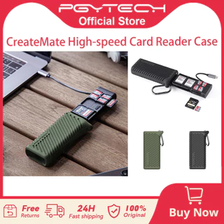 【ร้านค้าอย่างเป็นทางการ】PGYTECH ตัวอ่านการ์ดแบบหลายฟังก์ชัน Type-c ถือถ่ายข้อมูล USB3.1 ความเร็วสูง SD/TF สำหรับ DJI POCKET 3 โทรศัพท์/คอมพิวเตอร์/กล้อง แฟลชยูนิเวอร์แซล