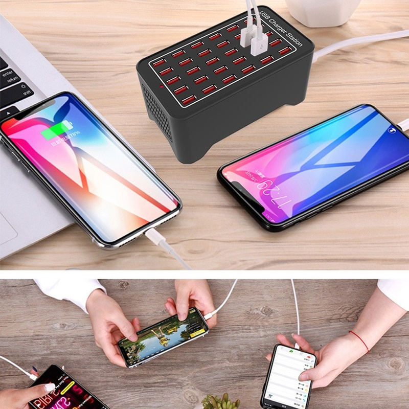 10 15 20 25 30 พอร์ต USB Charger 150W Universal Wall Desktop Fast Charging Station Dock สําหรับโทรศัพท์มือถืออะแดปเตอร์