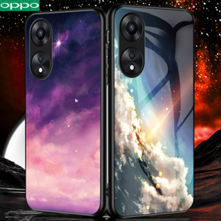 OPPO A58 A78 A17 A57 Reno 10 Pro Plus Reno 8T กรณีโทรศัพท์กระจกนิรภัย