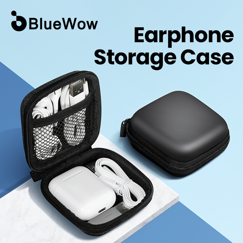 Bluewow S29 กระเป๋าเคสแข็ง สําหรับใส่จัดเก็บหูฟัง เมมโมรี่การ์ด Usb