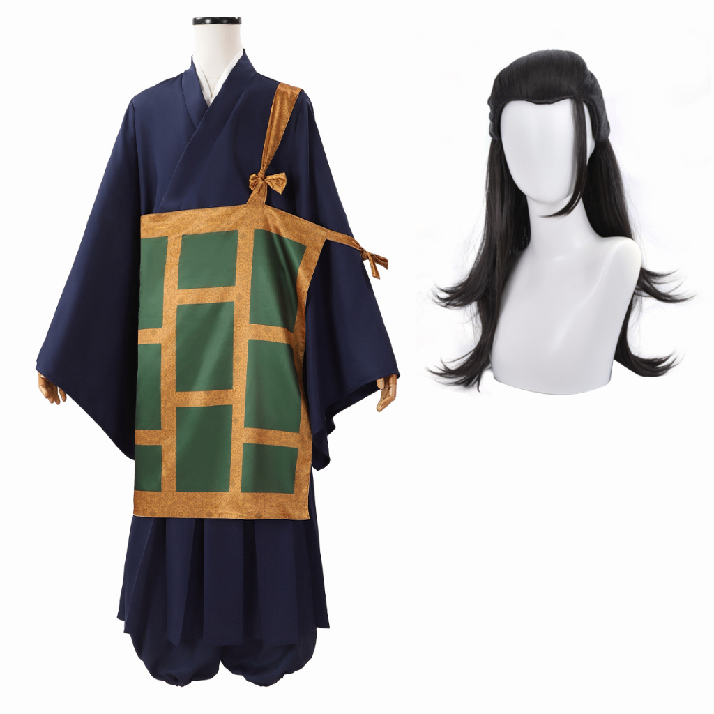 Holoun Jujutsu Kaisen Anime Kenjaku Suguru Geto Kimono Cassock คอสเพลย์ มังงะ วิกผมฮาโลวีน