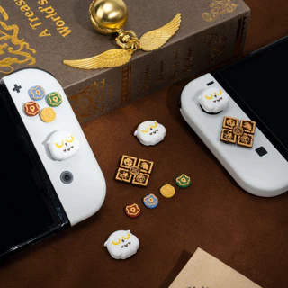 GeekShare Nintendo Switch Thumb Grip Cap น่ารัก Cross D-Pad ปุ่มหมวกซิลิโคน Thumb Grips ชุด ABXY ปุ่มสติกเกอร์จอยสติ๊กฝาครอบสําหรับ SwitchV1/OLED/Lite/R36S