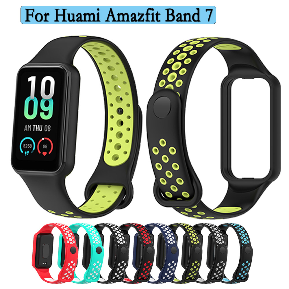 สายนาฬิกาข้อมือซิลิโคน คุณภาพสูง สําหรับ Huami Amazfit Band 7