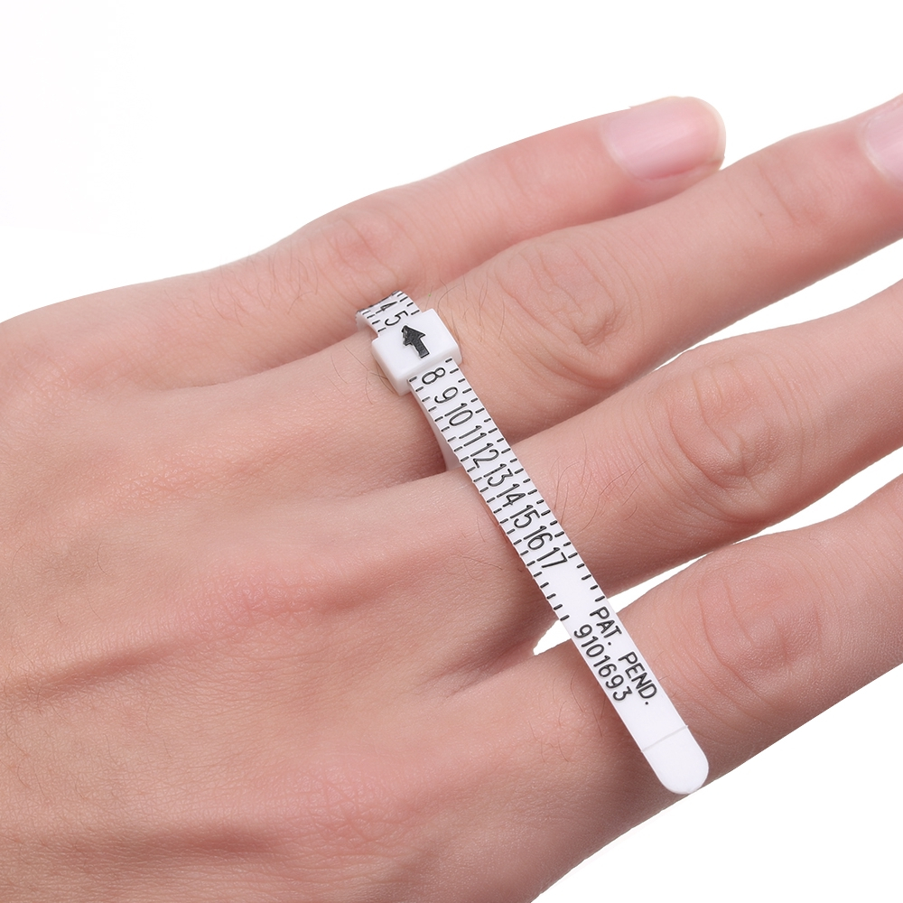 เครื่องมือวัดขนาดนิ้ว วงแหวน ขนาดแหวน มืออาชีพ เหมาะสําหรับ USA (1-17) และ UK (A-Z) สําหรับผู้หญิง ผู้ชาย เด็ก