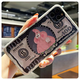 เคสโทรศัพท์มือถือหนัง กันกระแทก ลายการ์ตูน Sponge Bob และ Patrick Star แฟชั่น สําหรับ iPhone 15 14 13 12 11 XS 7P 8P