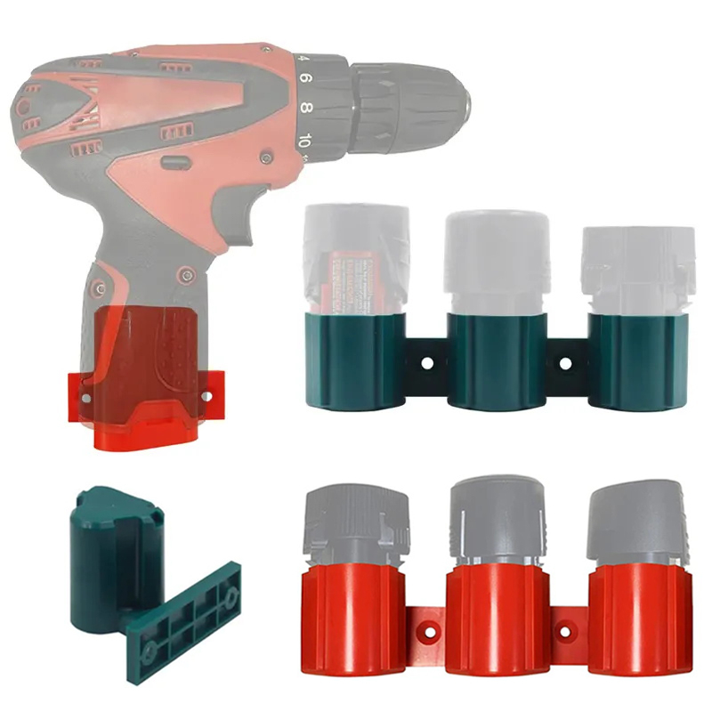 ติดผนังแบตเตอรี่ยึดสำหรับ Makita/Bosch/Milwaukee 10.8V 12V แบตเตอรี่ตำแหน่งวงเล็บคงที่แบตเตอรี่ผู้ถือ