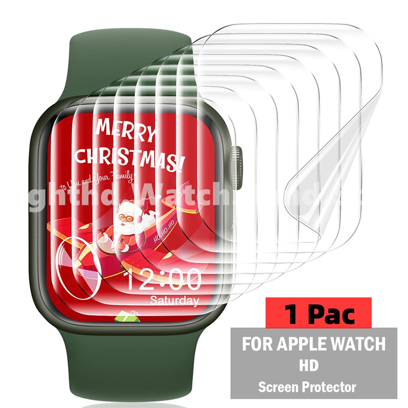 ฟิล์มไฮดรอลิค กันรอยหน้าจอ อุปกรณ์เสริม สําหรับ Apple Watch Ultra 2 Ultra Series 9 8 7 6 SE 5 4 3 2 1 ขนาด 49 มม. 41 มม. 45 มม. 44 มม. 42 มม. 40 มม. 38 มม.