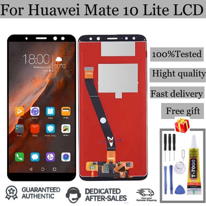 สําหรับ Huawei Mate 10 Lite LCD หน้าจอสัมผัสพร้อมกรอบ RNE-L21 RNE-L22 RNE-L01 RNE-L02 RNE-L11 RNE-L2