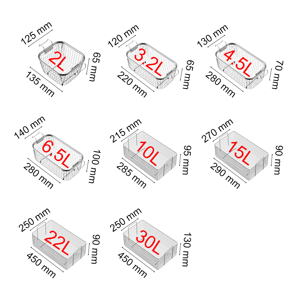 เครื่องทําความร้อนอัลตราโซนิก 2 ลิตร 3.2 ลิตร 4.5 ลิตร 6.5 ลิตร 10 ลิตร 15 ลิตร 30 ลิตร 900 วัตต์