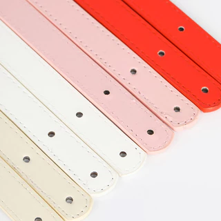 Bibitop อุปกรณ์เสริมสายคล้องกระเป๋า หนัง PU สีพื้น DIY 1 คู่
