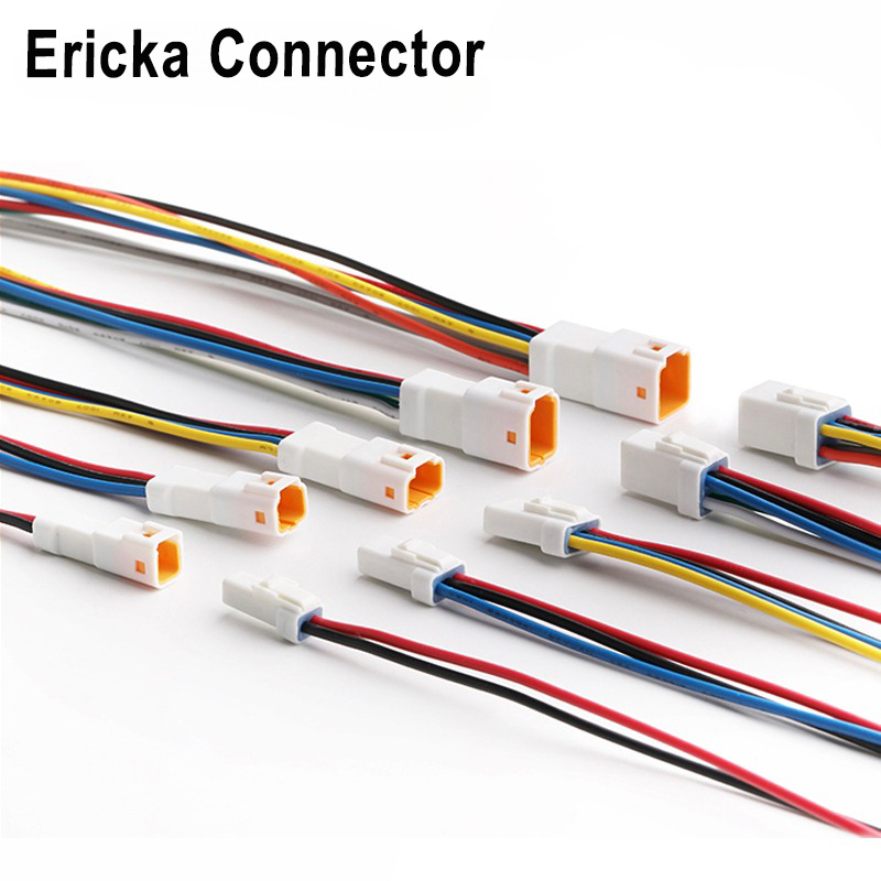 2 3 4 6 8 Pin JWPF 0.7 มม.อัตโนมัติกันน้ําอิเล็กทรอนิกส์ Micro Connector พร้อมสาย Butt Plug สายไฟสําหรับ Benz BMW JST-02T