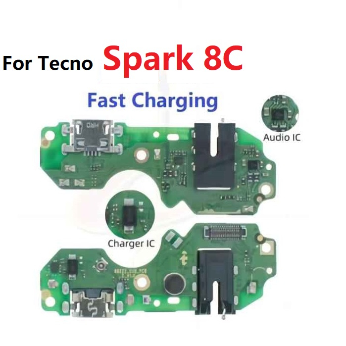 แพรตูดชาร์จ ตูดชาร์จ (Charging board) สายชาร์จ สําหรับ Tecno Spark 8C Kg5k KG5j KG5n MZ-TECNO KG5k