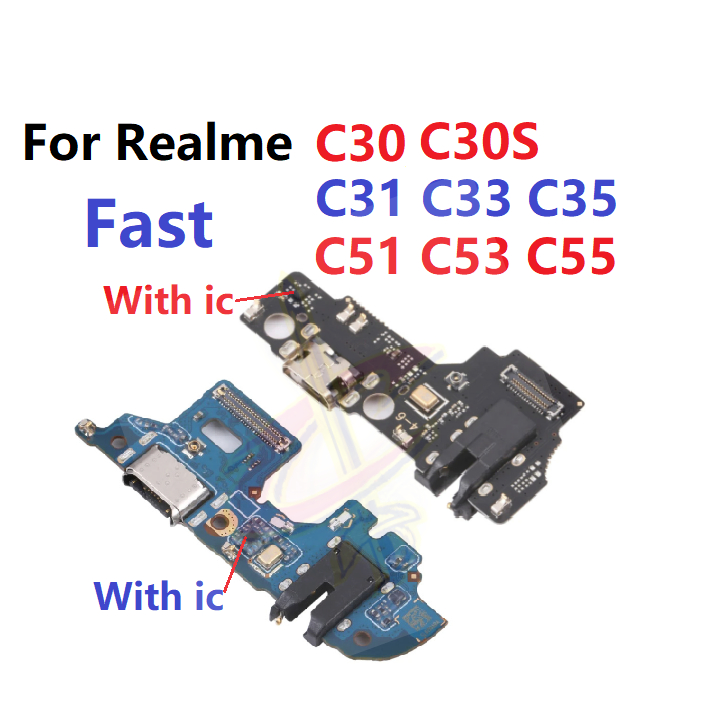 แพรตูดชาร์จ ตูดชาร์จ (Charging board) สายชาร์จ สําหรับ Realme C30 C30S C33 C55 C31 C51 C53