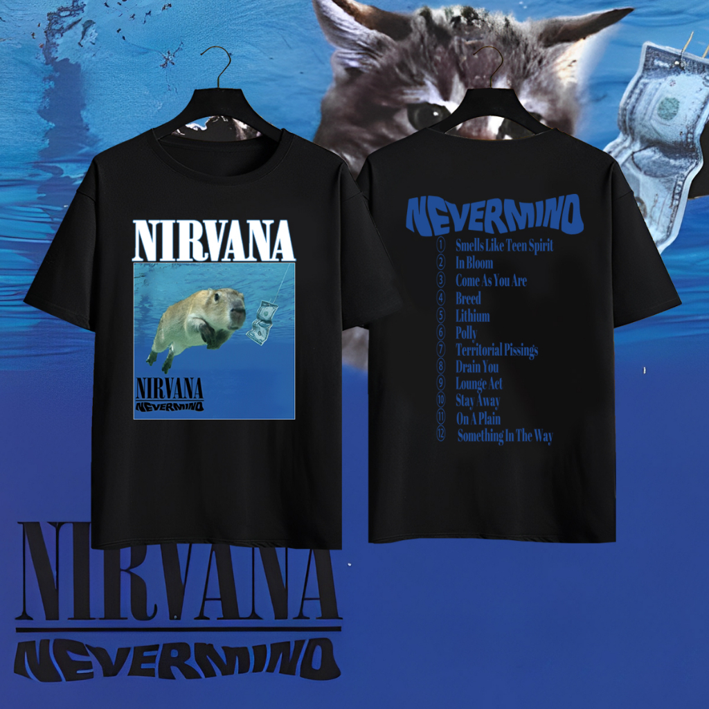 เสื้อวง Nirvana ลิขสิทธิ์แท้100% ลาย NEVERMIND