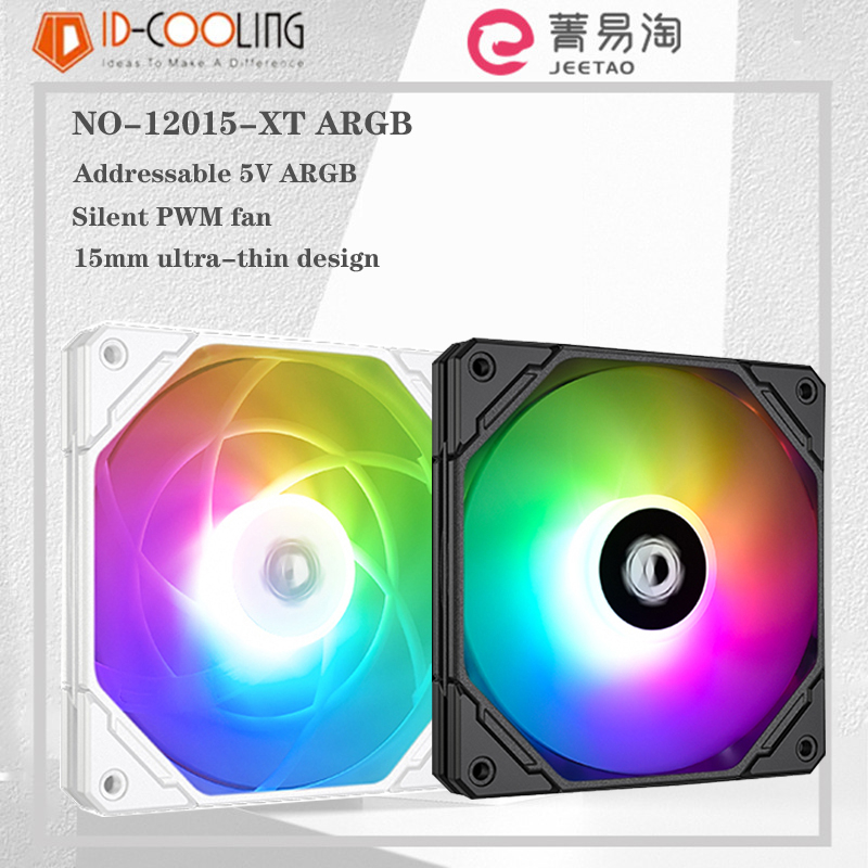 Id-cooling NO-12015-XT ARGB พัดลมกรณีแอดเดรส RGB พัดลม 5V ARGB CPU พัดลมระบายความร้อน MB Aura Sync 1