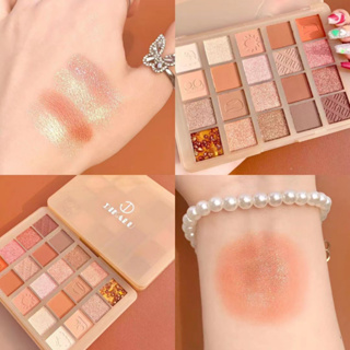 ใหม่ พาเลทอายแชโดว์ ชิมเมอร์ เนื้อแมตต์ กลิตเตอร์ กันน้ํา ติดทนนาน 20 สี YUE