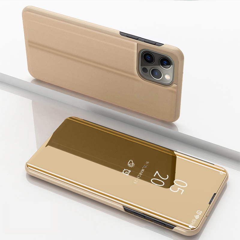 เคสโทรศัพท์กระจกพลิกเคสมือถือสีทึบที่สวยงาม iPhone 15 14 iPhone15 iPhone14 Pro 15Pro 14Pro Max Plus 15Plus 14Plus case เคส
