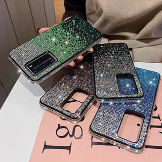 เคส Samsung S23 Ultra S22+ S21+ S20+ S10+ Note10 Note20Ultra Luxury Fashion Gradient Flash Diamond Phone Case