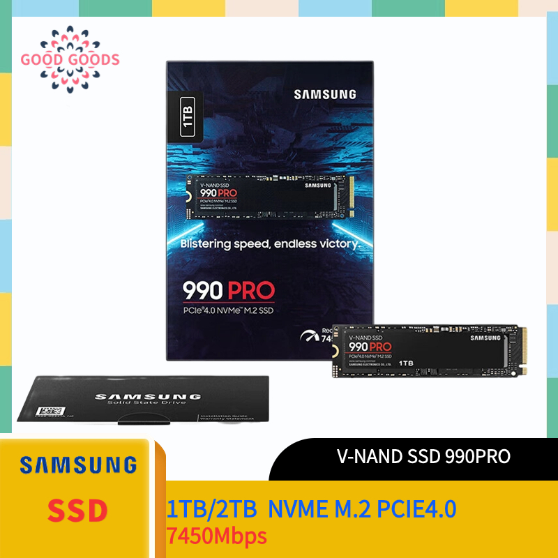 Samsung 990PRO 1TB2TB NVMe M.2 SSD 7450MB / s