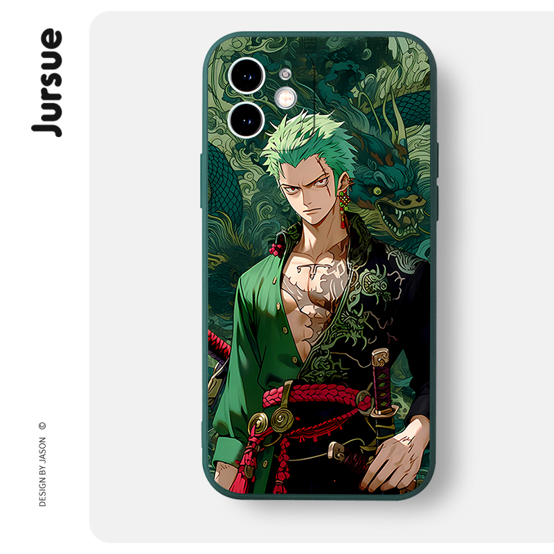 JURSUE เคสไอโฟน เคสซิลิโคนนุ่มกันกระแทกการ์ตูนอนิเมะตลก เคสโทรศัพท์ Compatible for iPhone 16 15 14 13 12 11 Pro Max SE 2020 X XR XS 8 7 Plus พลัส XYH2212