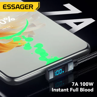 Essager สายชาร์จ Usb Type C 7A 100W ชาร์จเร็ว สําหรับ huawei OV