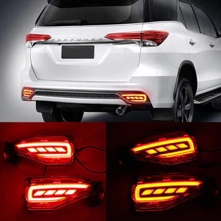 ไฟตัดหมอกท้าย LED สําหรับ Toyota Fortuner 2015-2023 ไฟเบรกท้าย LED สะท้อนแสง สําหรับ Toyota Fortuner SW4 2015 2016 2017 2018 2019 2020 2021 2022 2023