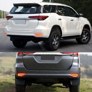 ไฟตัดหมอกท้าย LED สําหรับ Toyota Fortuner 2015-2023 ไฟเบรกท้าย LED สะท้อนแสง สําหรับ Toyota Fortuner SW4 2015 2016 2017 2018 2019 2020 2021 2022 2023