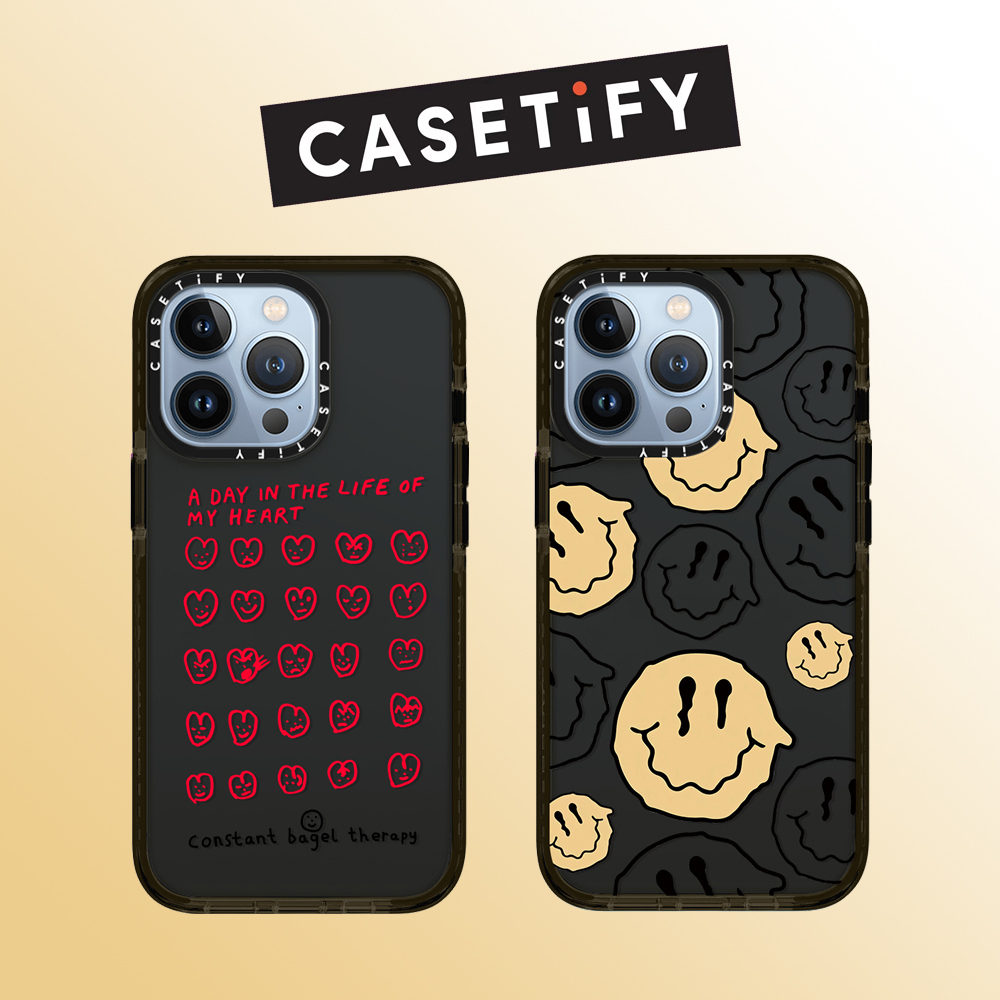 Drop proof CASETIFY เคสโทรศัพท์สําหรับ iPhone 15 15pro 15promax 14 14pro 14plus 14promax 13 13pro 13promax นุ่มยิ้มสําหรับ 12pro 12promax iPhone11 7+ XR กรณีคุณภาพสูง