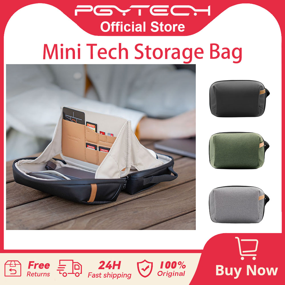 【ร้านค้าอย่างเป็นทางการ】PGYTECH กระเป๋าเก็บข้อมูลดิจิตอลขนาดเล็ก กันน้ำ สายชาร์จ