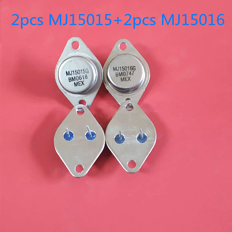 4pcs MJ15015G MJ15016G TO-3 MJ15015 MJ15016 หมวกเหล็กเครื่องขยายเสียงหลอด