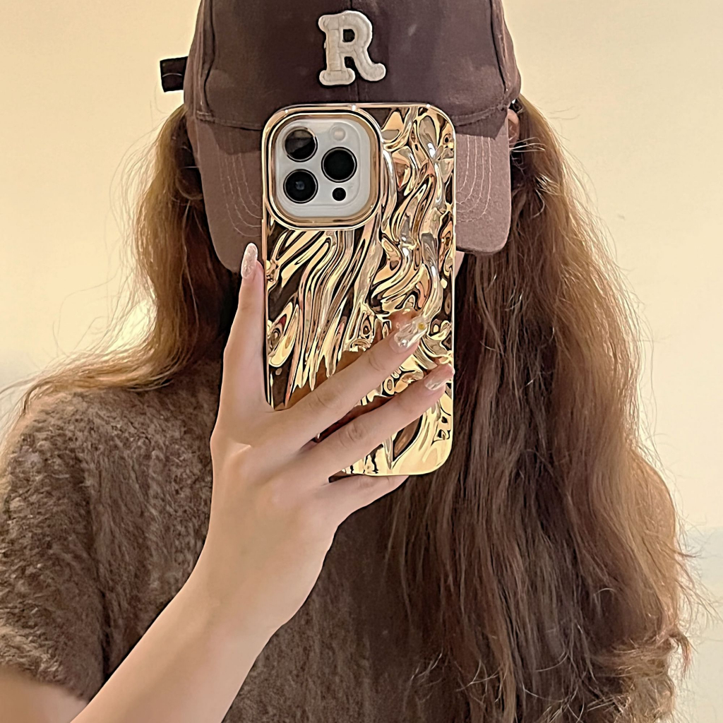 หรูหราชุบเงินสีชมพูดีบุกกระดาษกรณีโทรศัพท์สําหรับ ไอโฟน 17โปรแม็กซ์ 17มือโปร 16โปรแม็กซ์ 15 14 13 12 มือโปร สูงสุด ระลอกน้ํากันกระแทกซิลิโคนอ่อนนุ่มปกผู้ชายผู้หญิงปลอก - รูปที่ 4