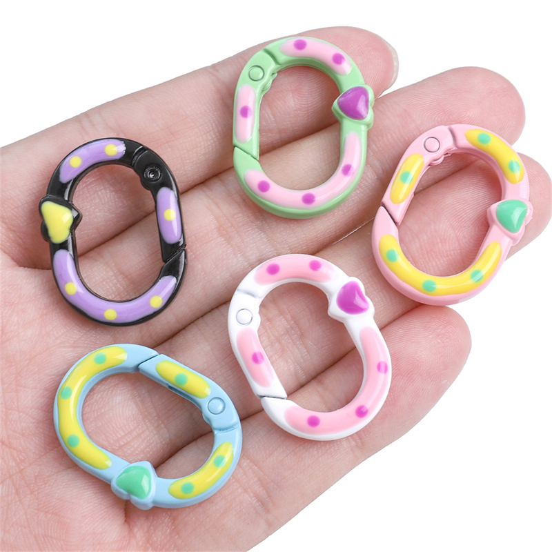 [20X28 มม.] พวงกุญแจอัลลอย ลายจุด สองด้าน แฮนด์เมด DIY อุปกรณ์เสริม