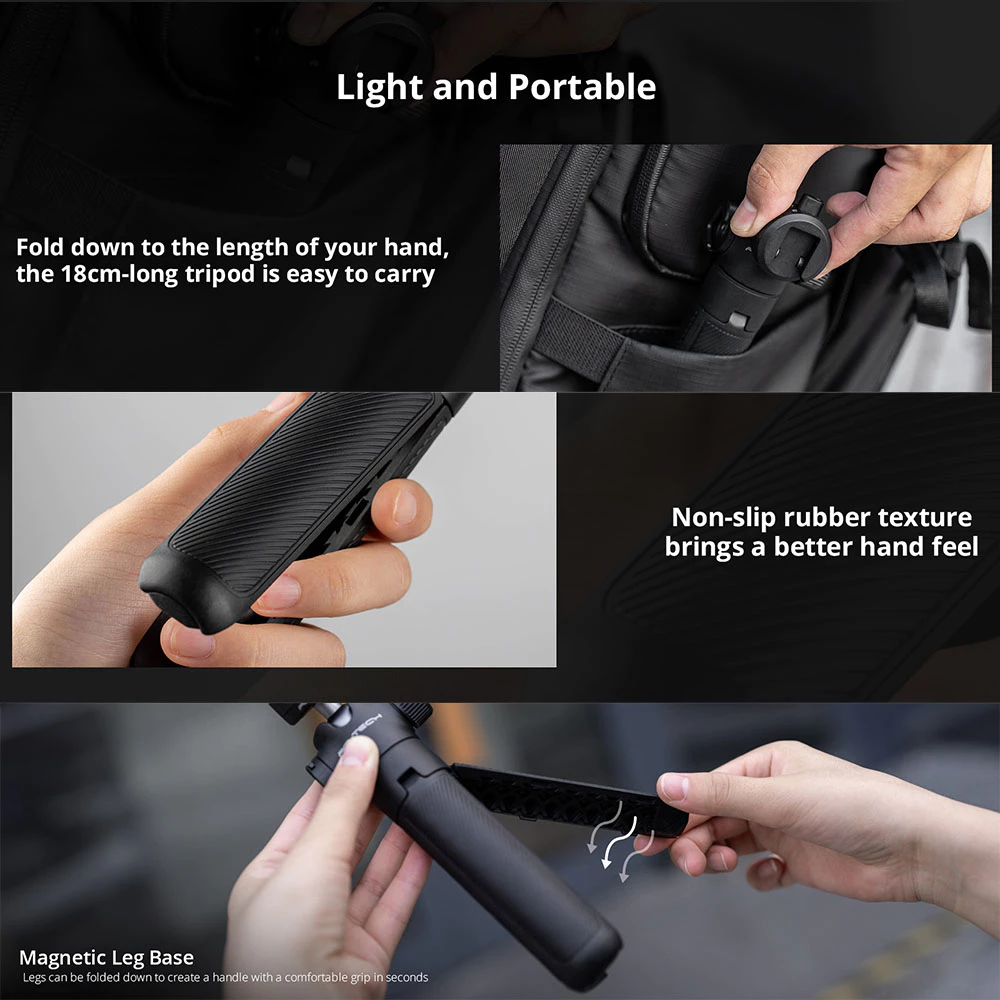 【ร้านค้าอย่างเป็นทางการ】PGYTECH CapLock ไม้เซลฟี่สติกทริปอ็อปสำหรับ DJI POCKET 3 สมาร์ทโฟน/กล้องมิเรอร์เลสกล้องแอคชั่น ขาตั้งขยาย thumbnail 7