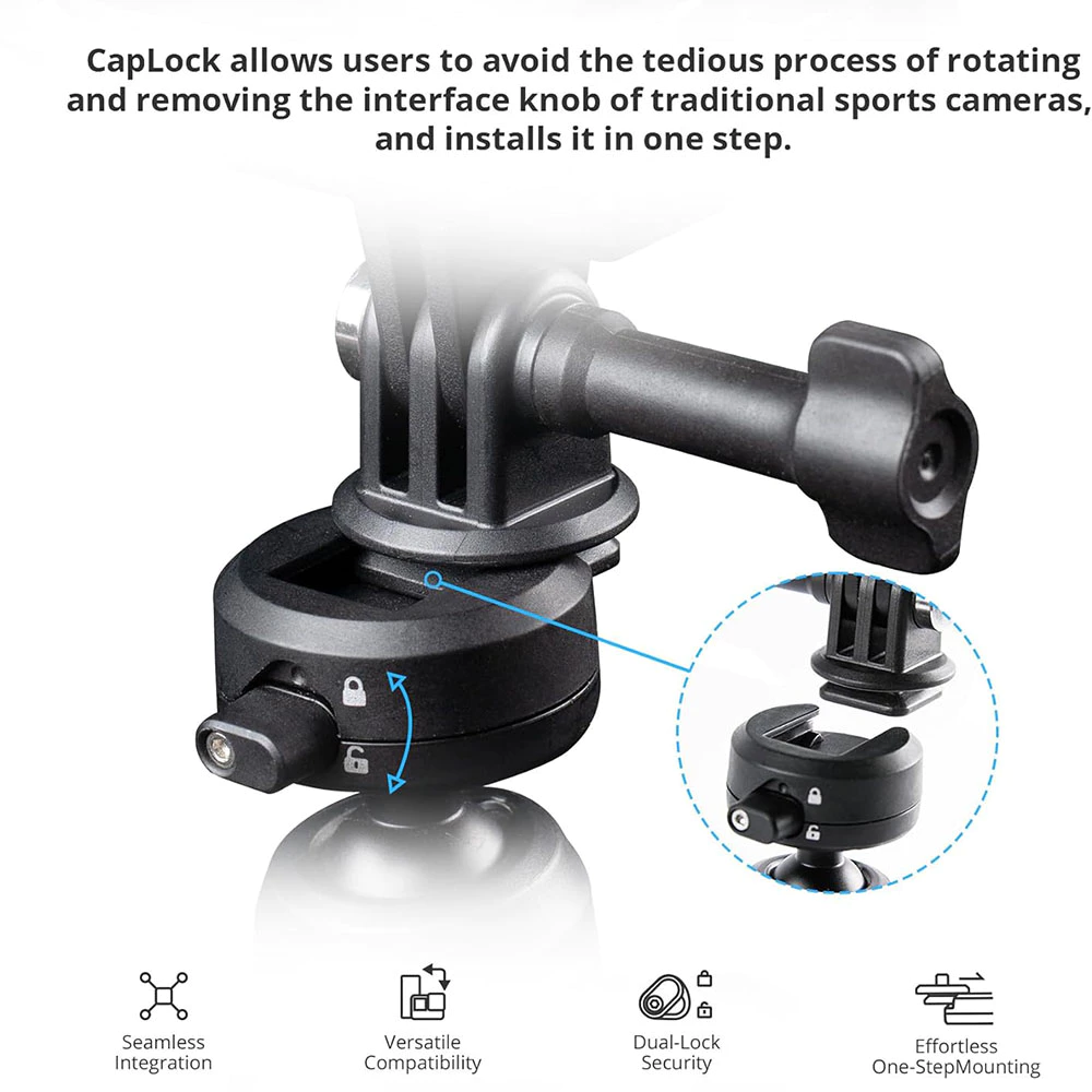 【ร้านค้าอย่างเป็นทางการ】PGYTECH CapLock ไม้เซลฟี่สติกทริปอ็อปสำหรับ DJI POCKET 3 สมาร์ทโฟน/กล้องมิเรอร์เลสกล้องแอคชั่น ขาตั้งขยาย thumbnail 3