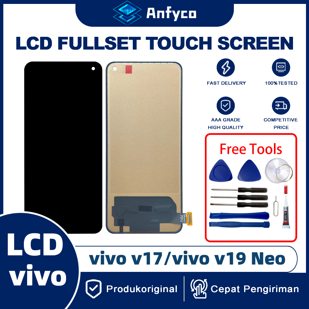Vivo V17/vivo V19 Neo/vivo V23 5G หน้าจอสัมผัส LCD ดิจิไทเซอร์ พร้อมเครื่องมือซ่อมแซม สําหรับฟรี